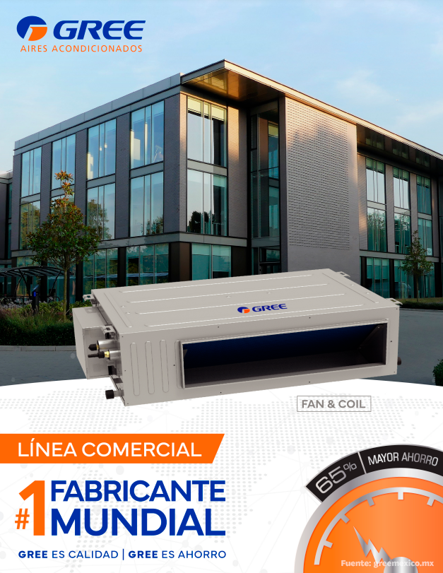 AIRE ACONDICIONADO FANCOIL FRIO SOLO INVERTER GREE - Imagen 2