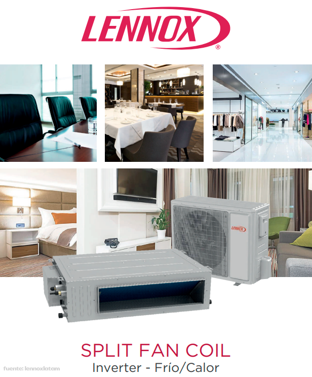 AIRE ACONDICIONADO FANCOIL FRIO SOLO INVERTER LENNOX - Imagen 2