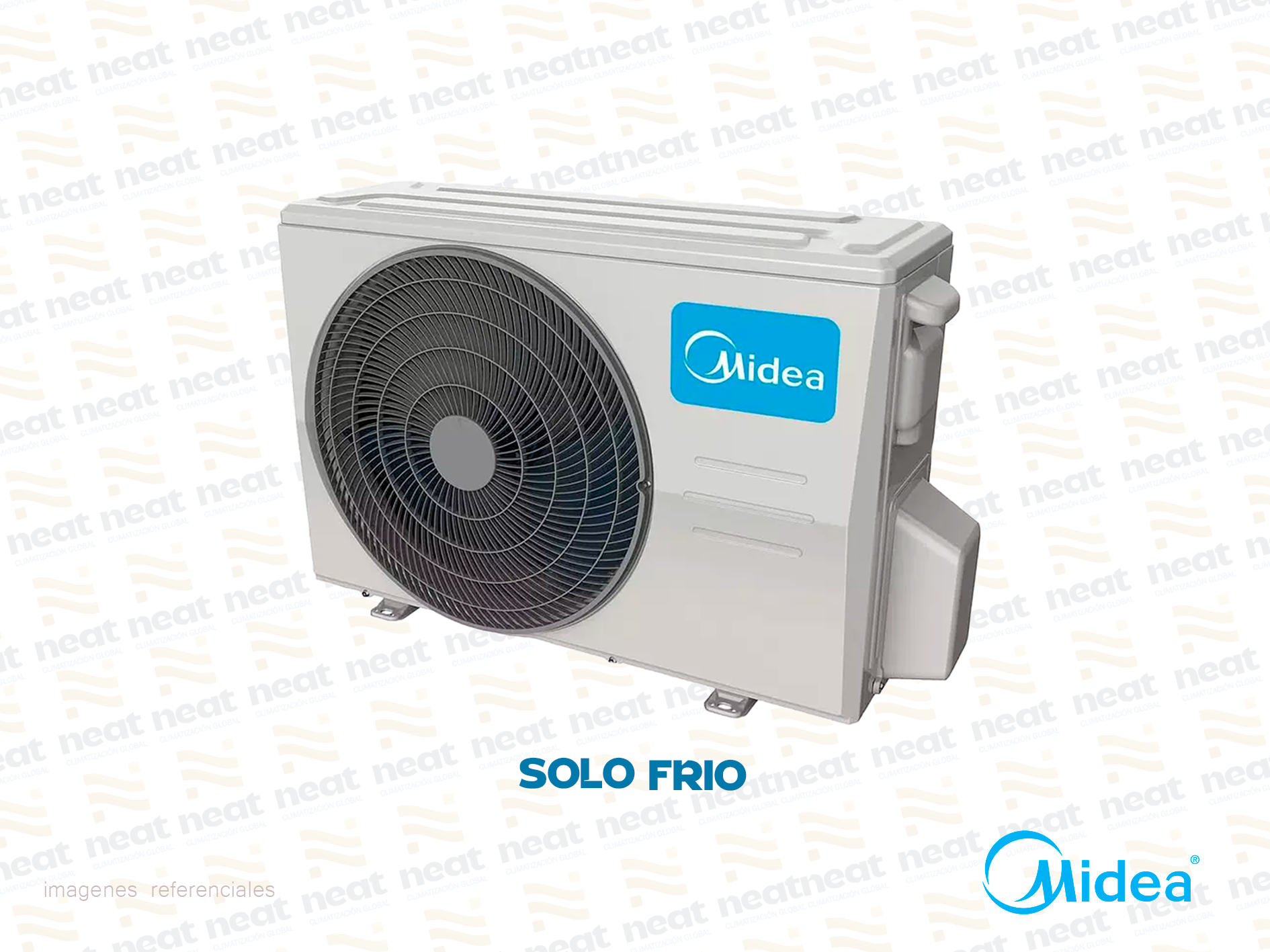 Aire Acondicionado Split Pared Frio Solo ON OFF MIDEA 24 000 BTU/HR ...