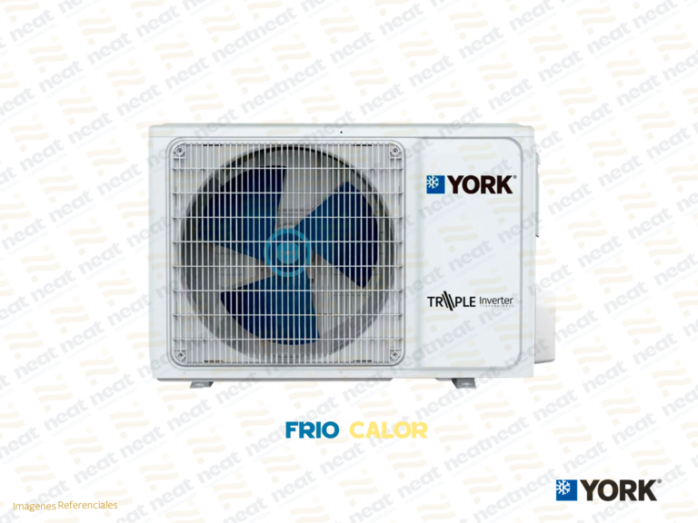 AIRE ACONDICIONADO SPLIT PARED TRIPLE INVERTER FRIO CALOR YORK 12 000 BTU/HR - Imagen 2